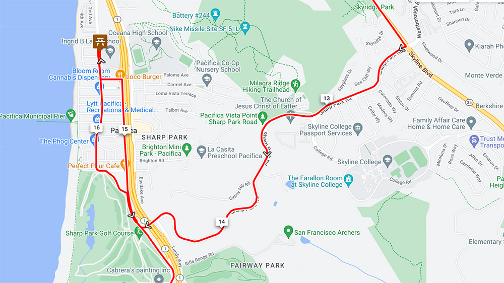Day 1 detour