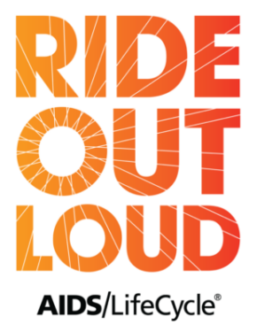 Ride out loud AIDS/Lifecycle logo